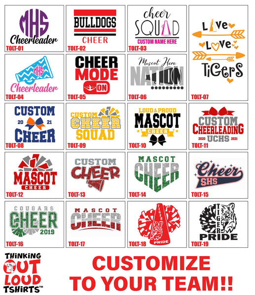 Custom Cheer Warm-Up Package 2 (minimum 6)