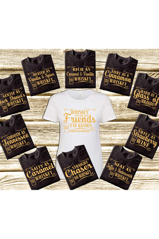 Smooth As Tennessee Whiskey Personality Girls Trip Shirts