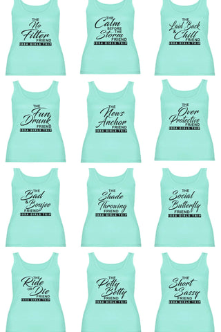 Personality Girls Trip Ladies Racerback Tank Top