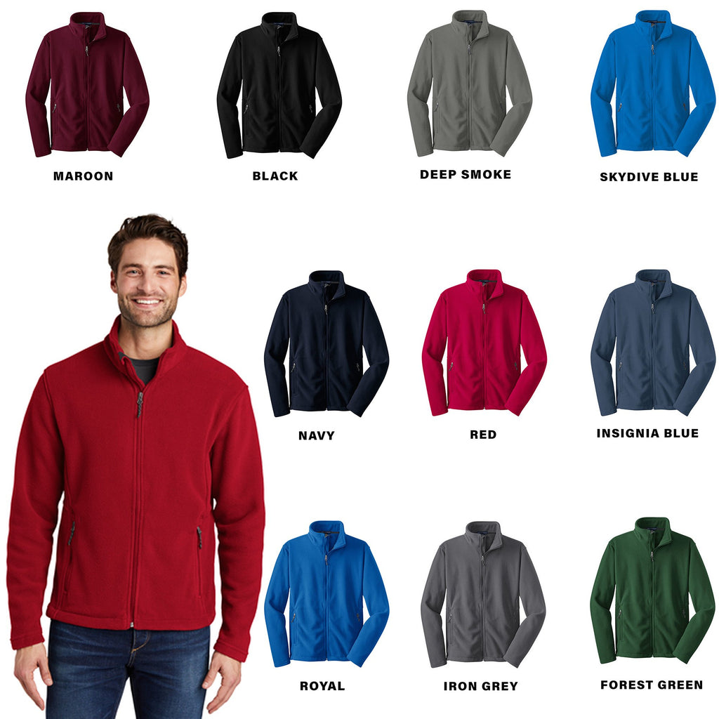 Monogram Teacher Fleece Jacket for Men Fully Embroidered With 